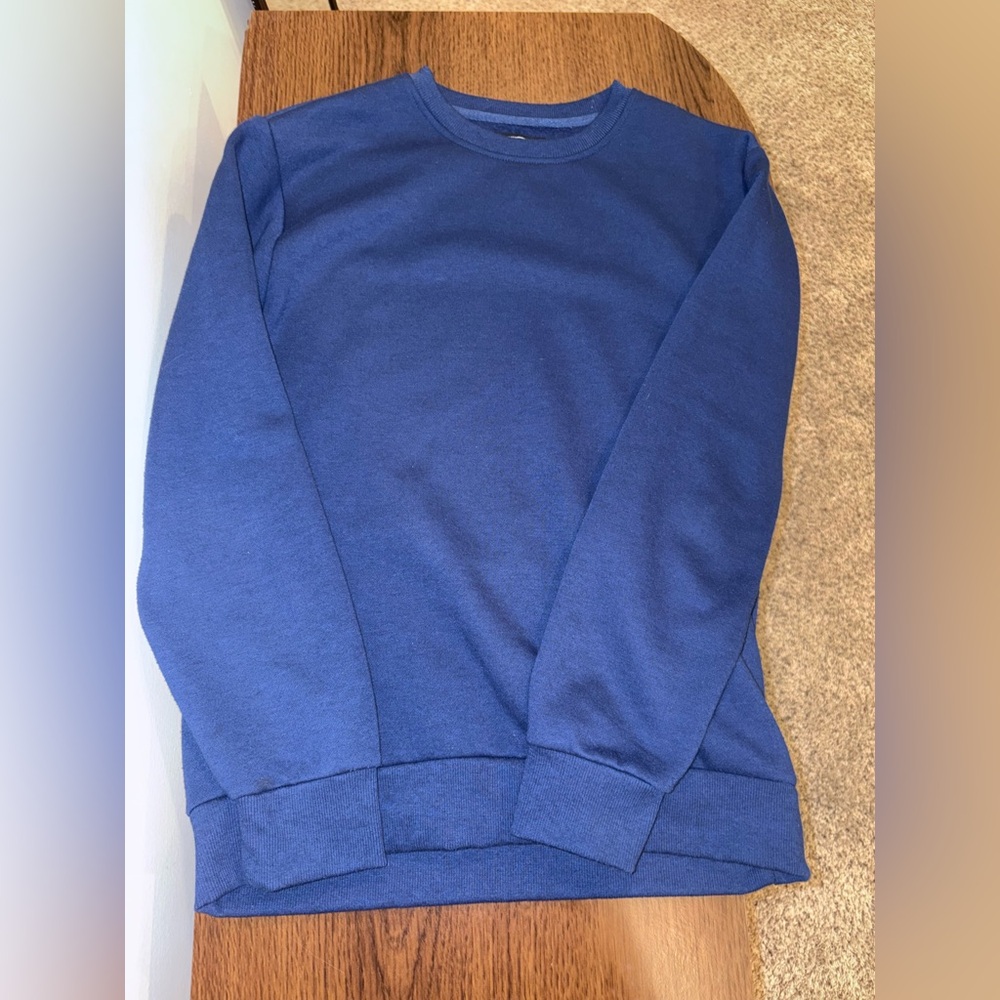 Vintage forever 21 blue cotton blend crew neck sweater